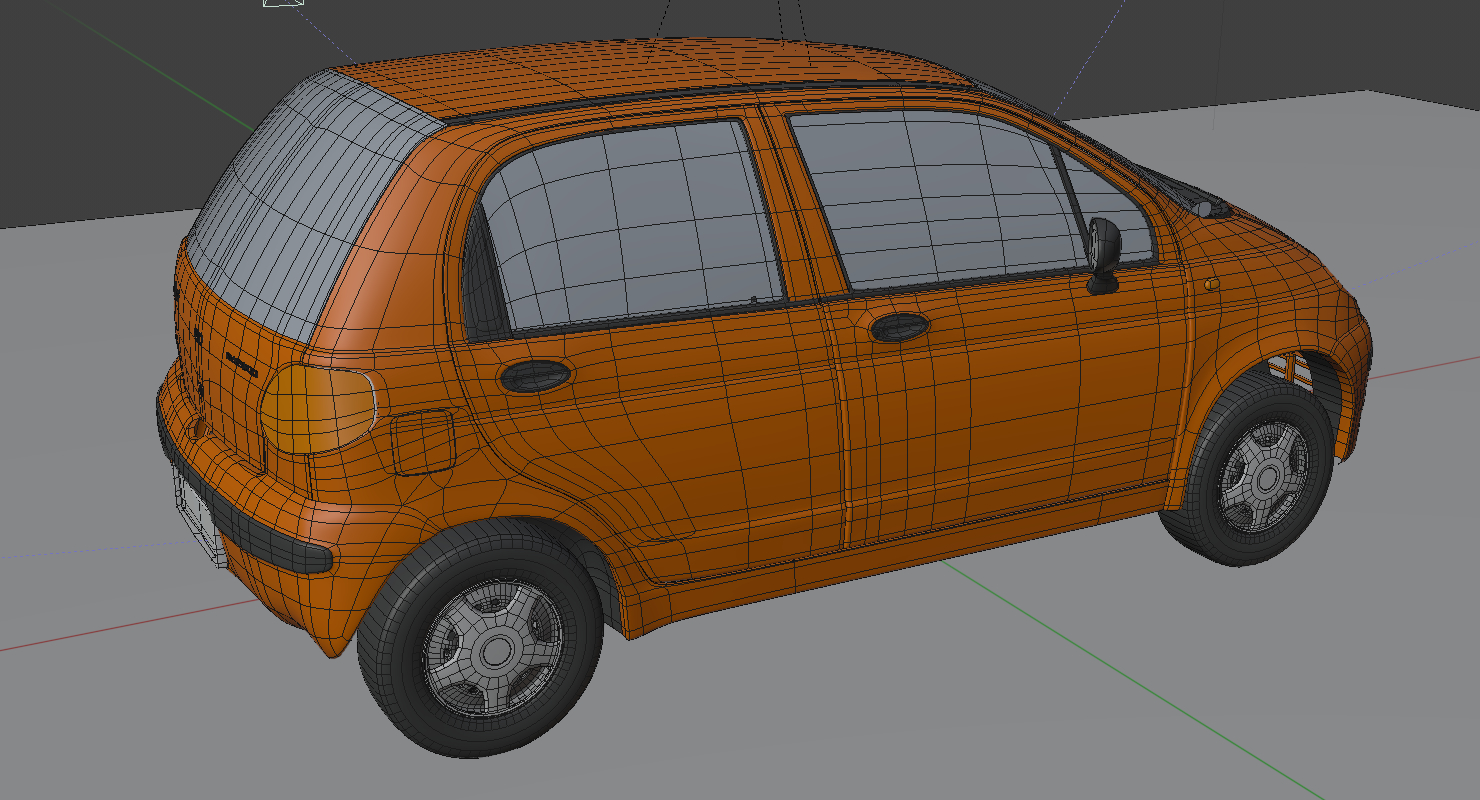 Daewoo matiz 3d model