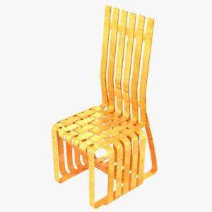 sticking chair frank gehry 3D model