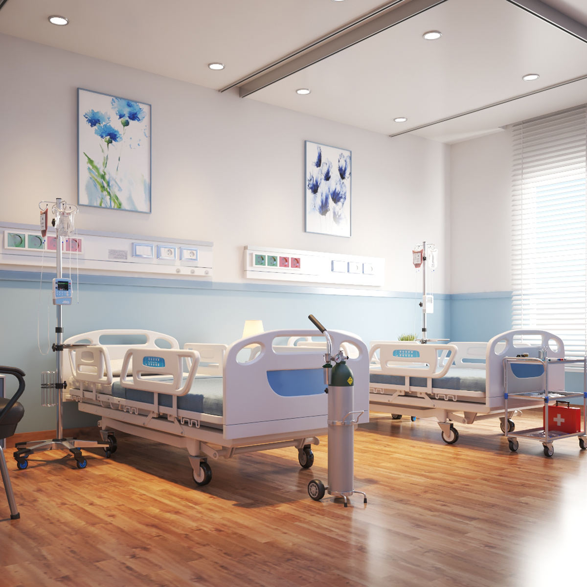 Больничная палата 3д модель