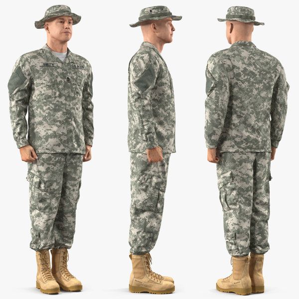 Army Soldier Military Acu 3d Model Turbosquid 1436330