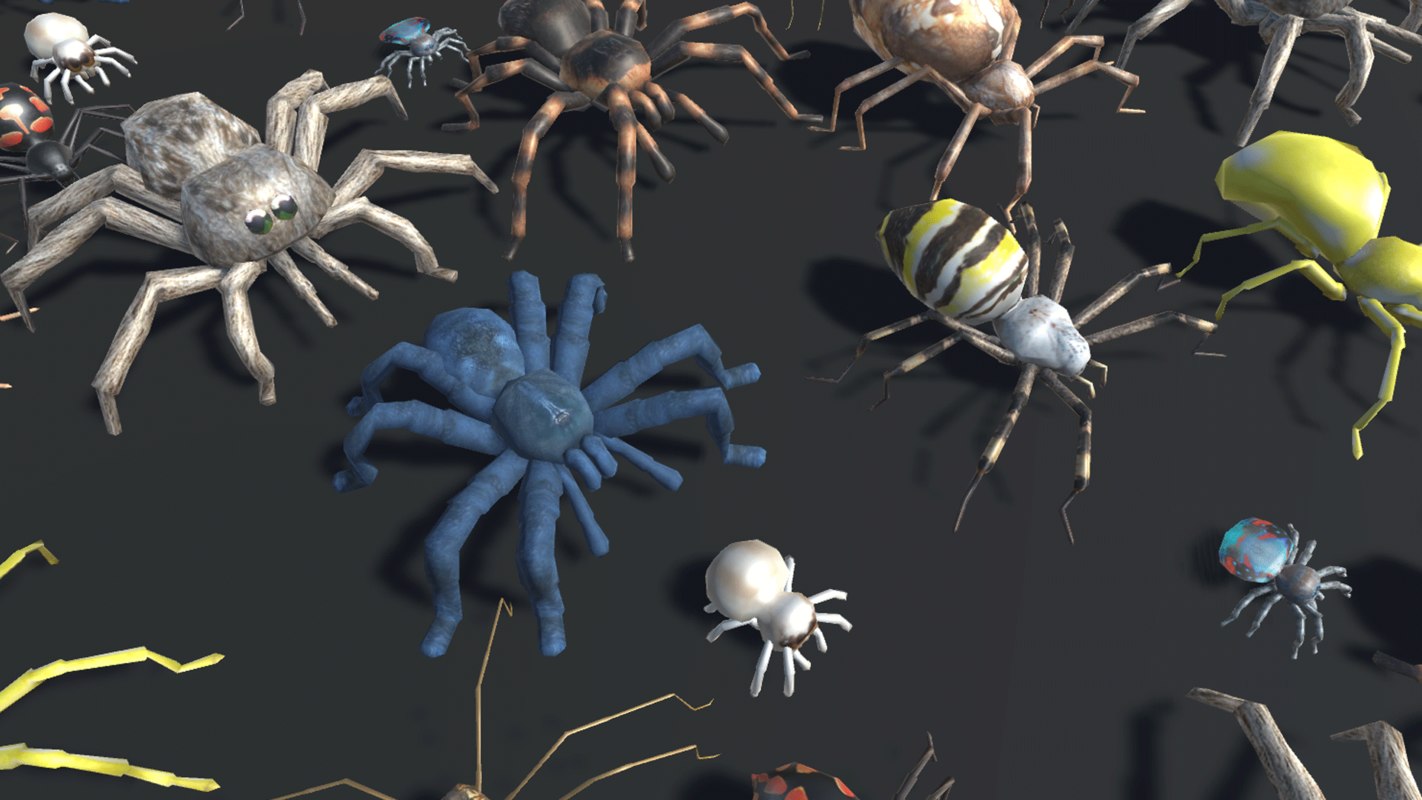 Vr пауки. Паук 3d модель. Игры насекомые в 3д. Модель паука для анимации. Разработчик: Spiders.