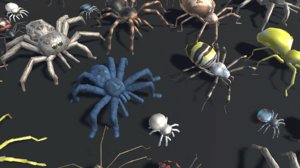 3D vr spider model