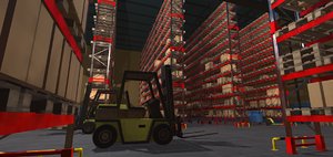 3D vr warehouse - hangar