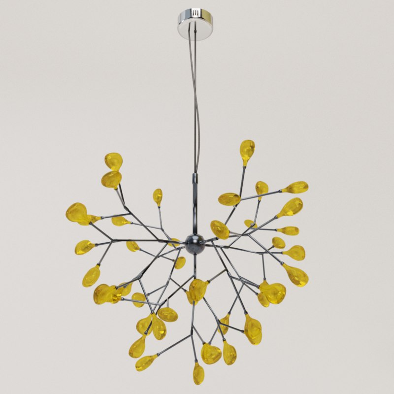 3D stylish heracleum lamp TurboSquid 1436493