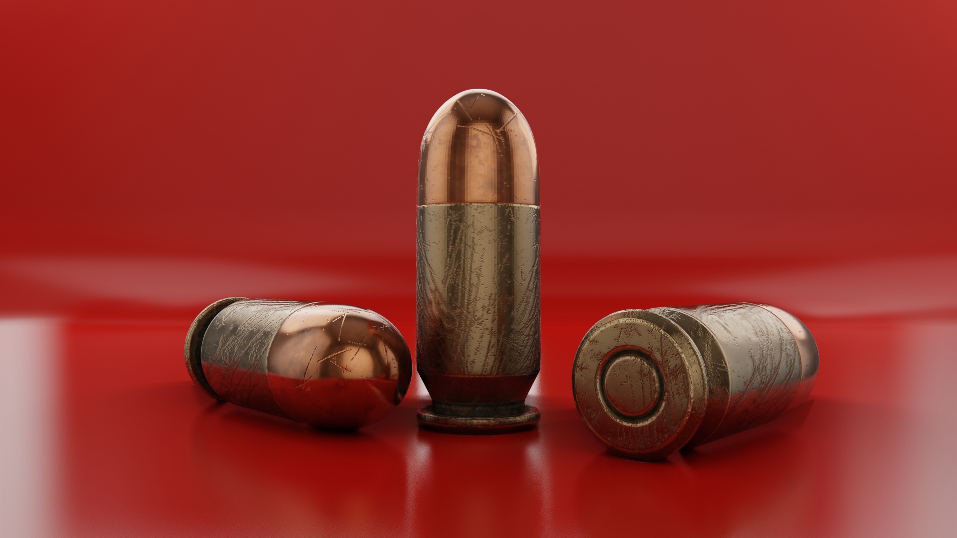 9毫米子弹3d模型