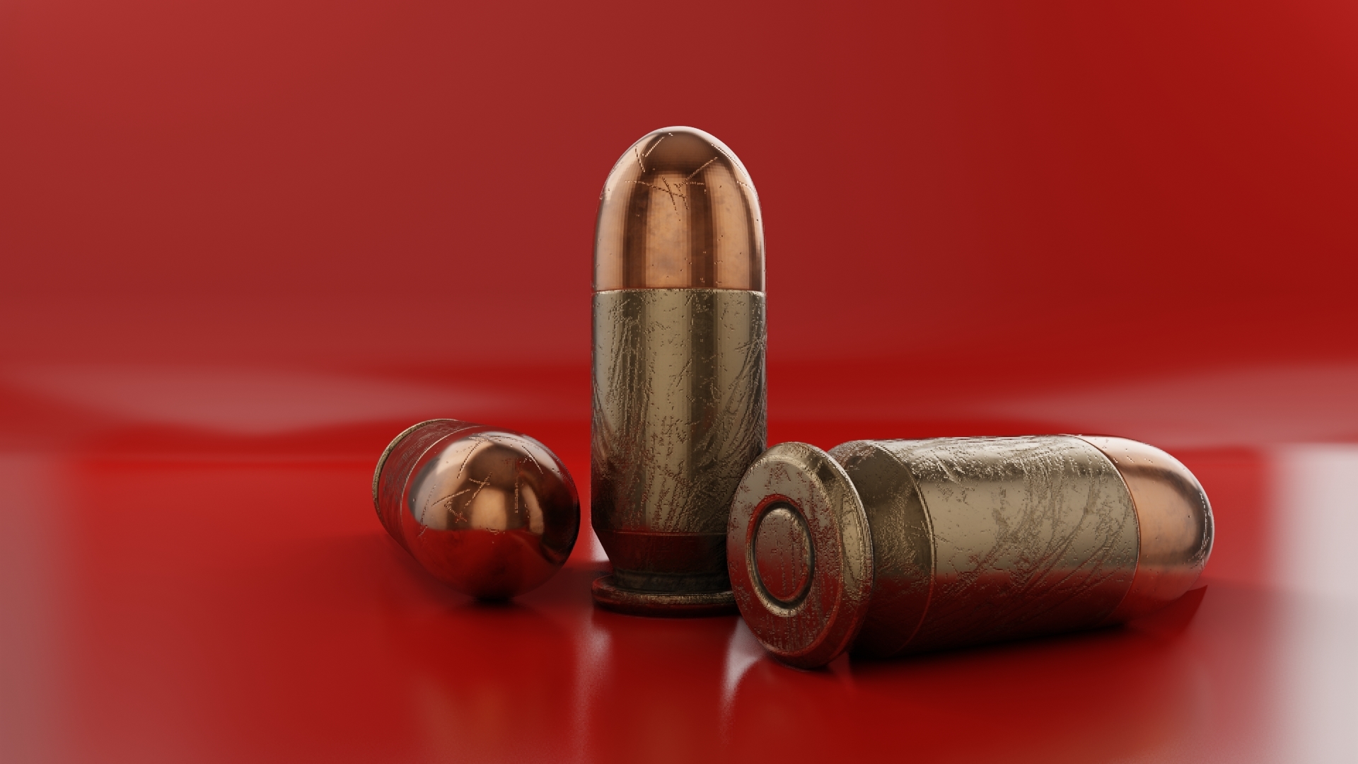 9毫米子弹3d模型