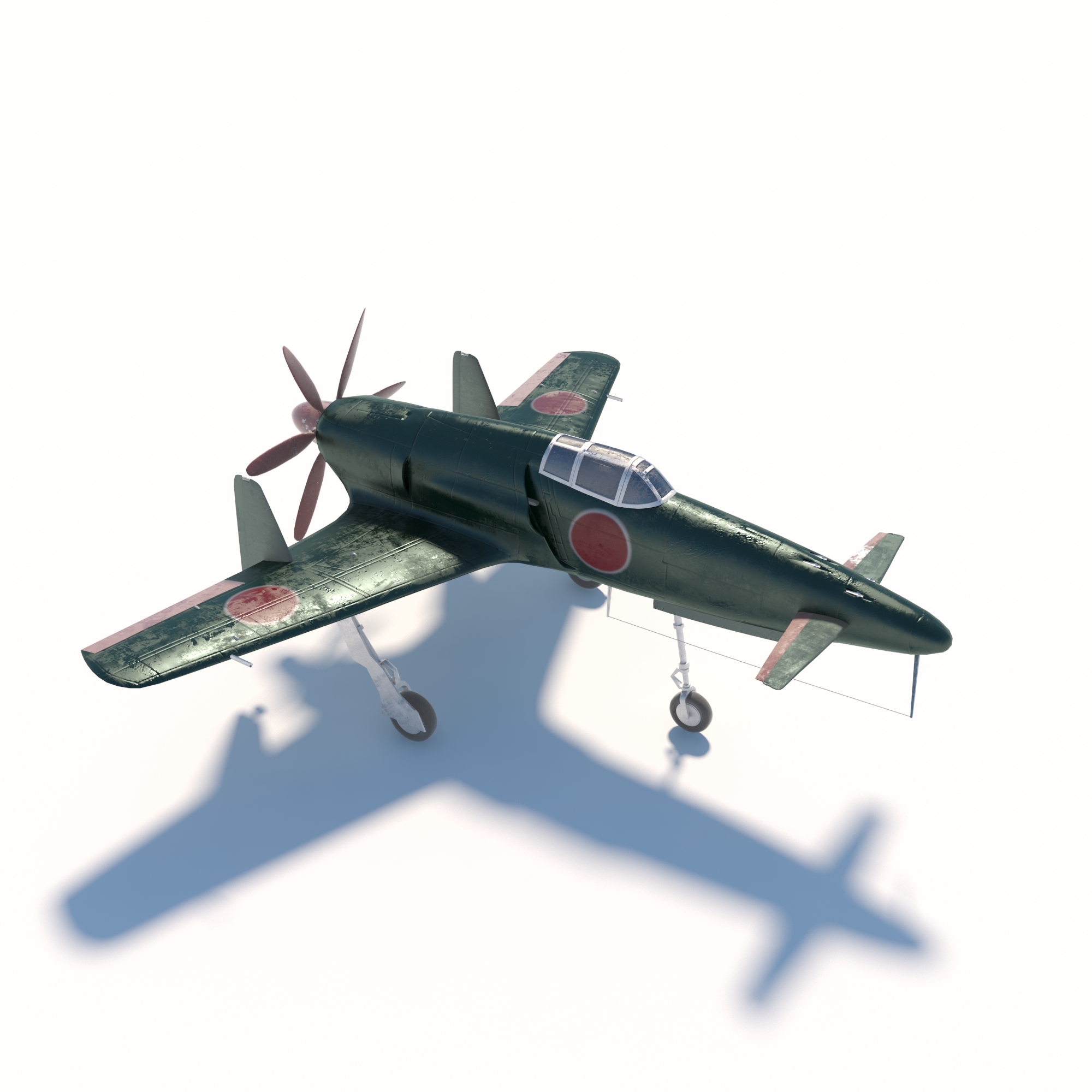 Kyushu j7w shinden 3D - TurboSquid 1436682