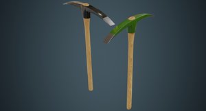 3D model pickaxe 2a