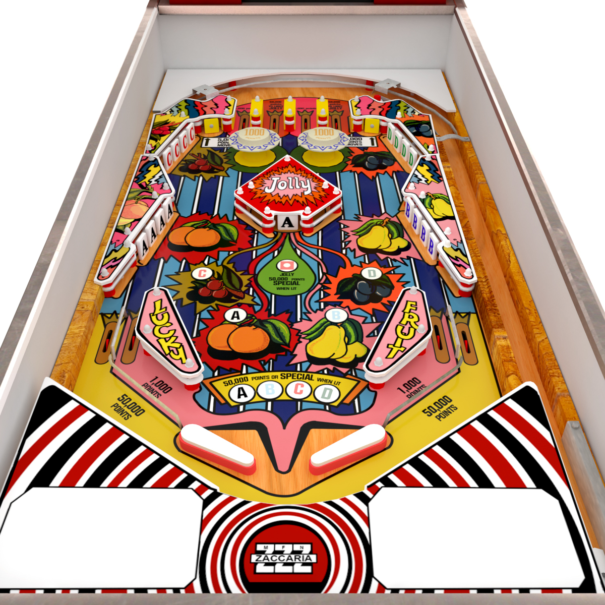 modelo 3d Pinball Low Poly: Lucky Fruit - TurboSquid 1436832