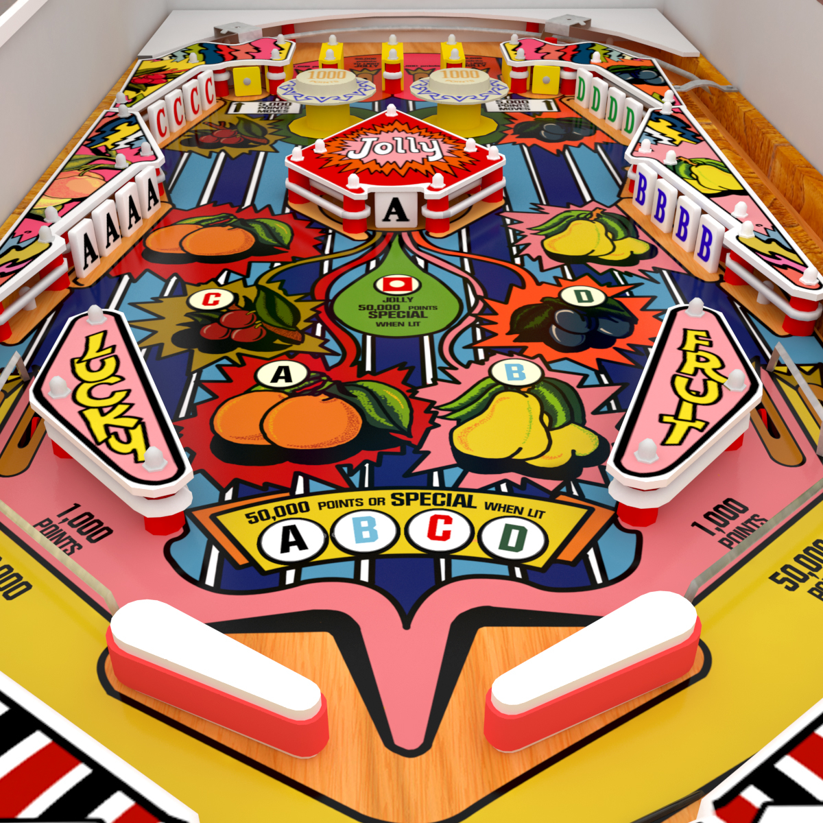 Modello 3D Low Poly Pinball: Lucky Fruit - TurboSquid 1436832