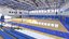 realistic basketball gymnastic gym interior 3D model