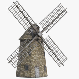 old windmill 3D model