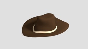 3D cowboy hat model