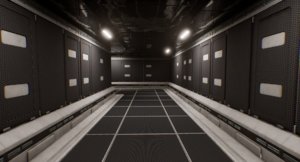 sci-fi modular corridor model