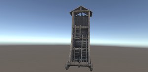 3D model siege tower