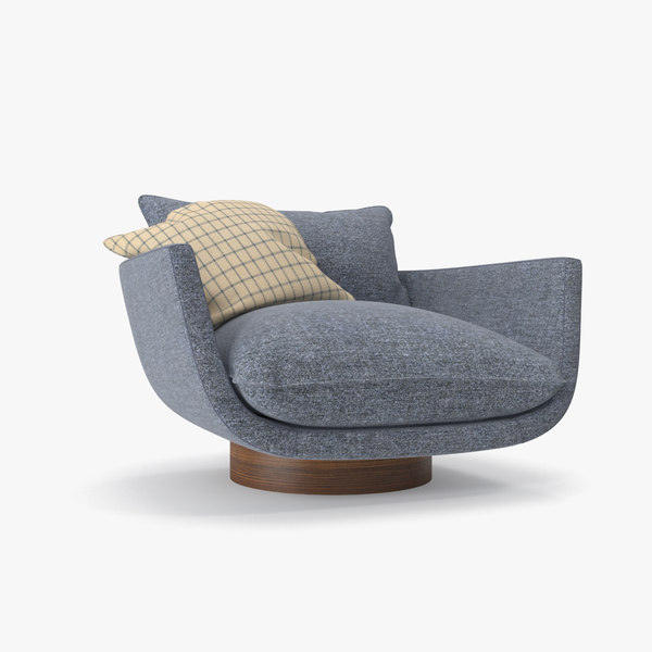 blue armchair