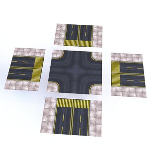 modular road 3D model