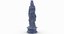 chess piece queen white 3D model