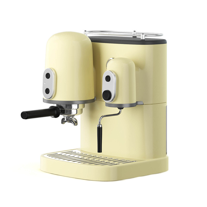 3D model yellow coffee machine TurboSquid 1437462