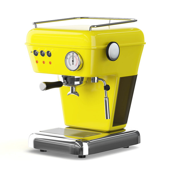 Yellow coffee machine 3D model 
