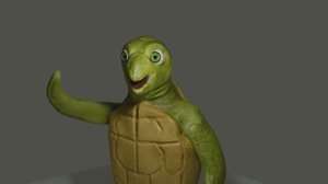 carlos turtle cartoon 3D model