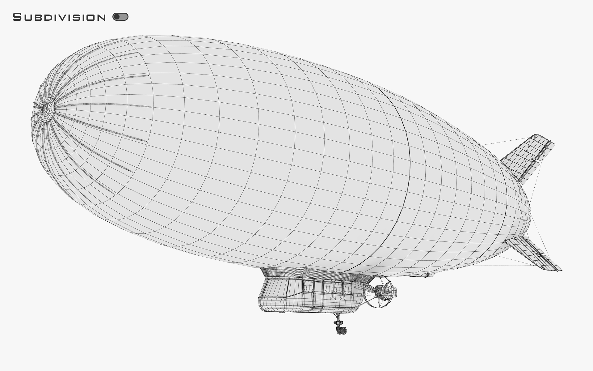 Generic blimp airship v model - TurboSquid 1437589