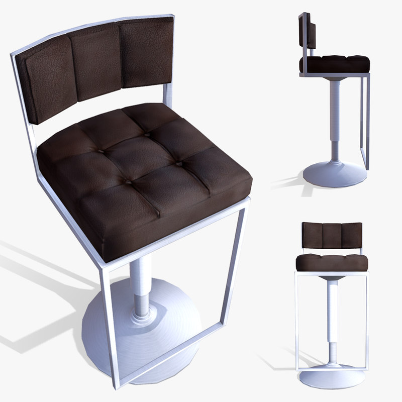 3D bar stool model TurboSquid 1438798
