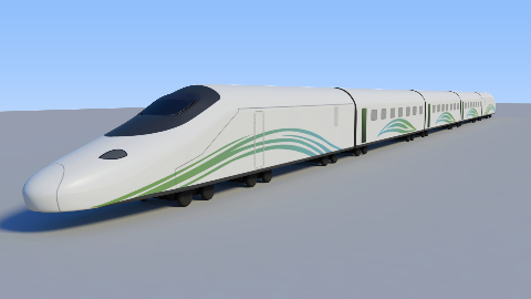 bullet train 3D model