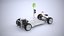 electric awd vehicle chassis 3D