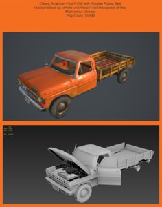 f250 pickup truck 3D model