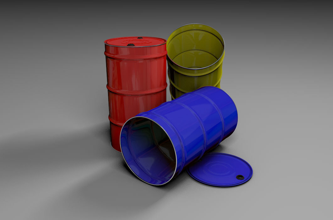 Metal barrel barriles 3D model - TurboSquid 1431583