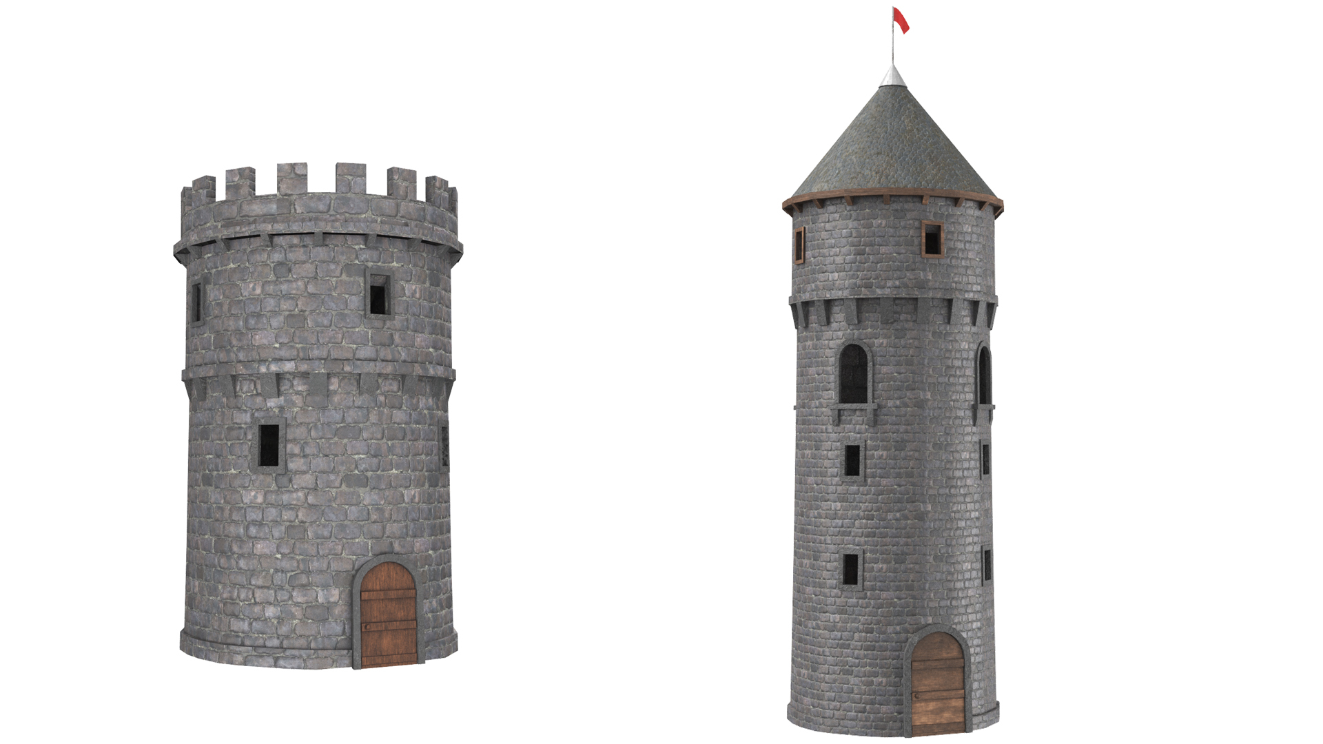 3D Other tower castle model