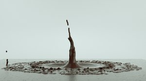 watersplash chocolatesplash alembic 3D model