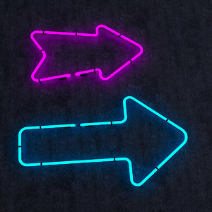 3D neon sign