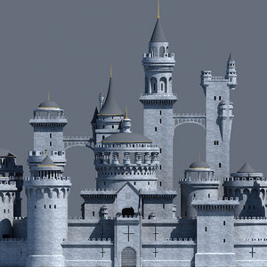 3D fantasy castle