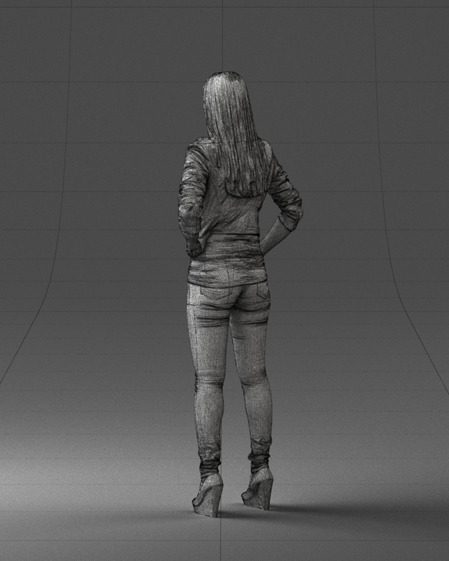 3d Body Scan Woman Fashion 