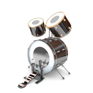 3D model base drum