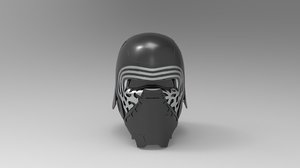 kylo ren helmet 3D model