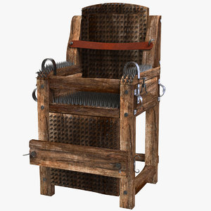 torture iron chair 3D model