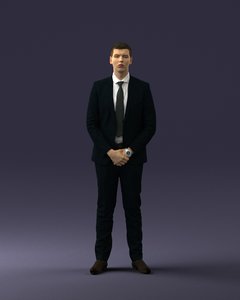 3D man suit model