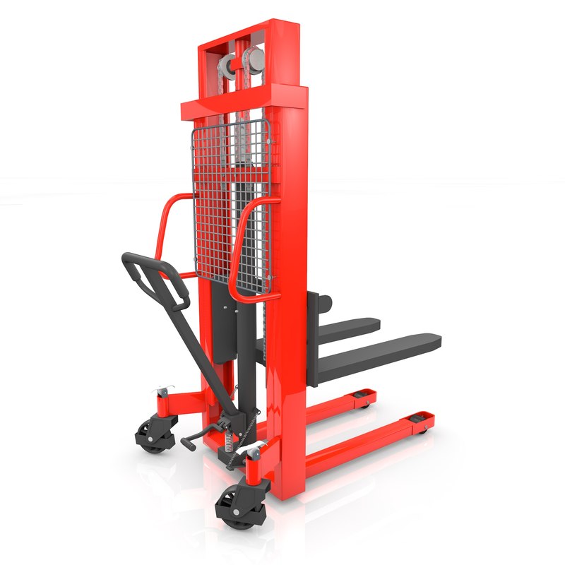 Hand pallet jack stacker 3D model TurboSquid 1438802
