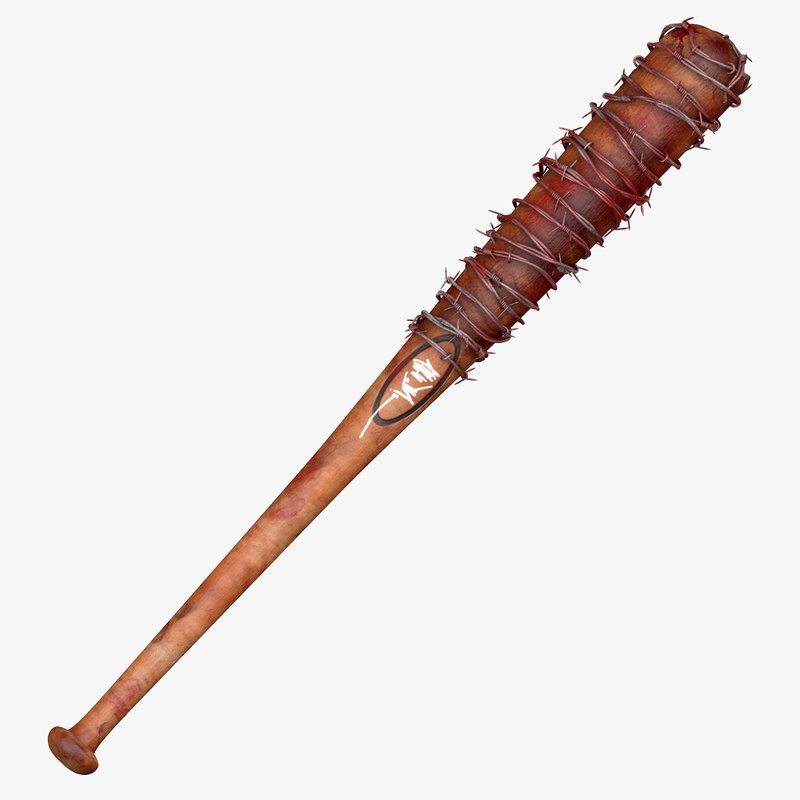 3D baseball bat barbwire blood model - TurboSquid 1438833