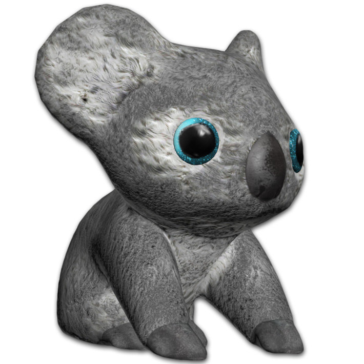 3D plush koala bear model - TurboSquid 1438879