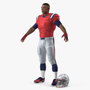 american football player t-pose 3D model