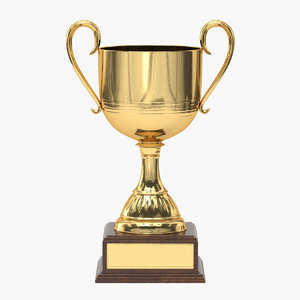 3D realistic trophy cup 4 model