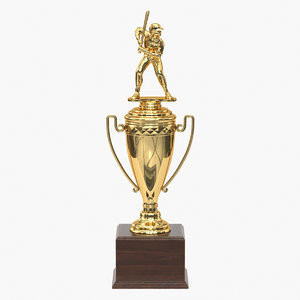 3D realistic trophy cup 6 model
