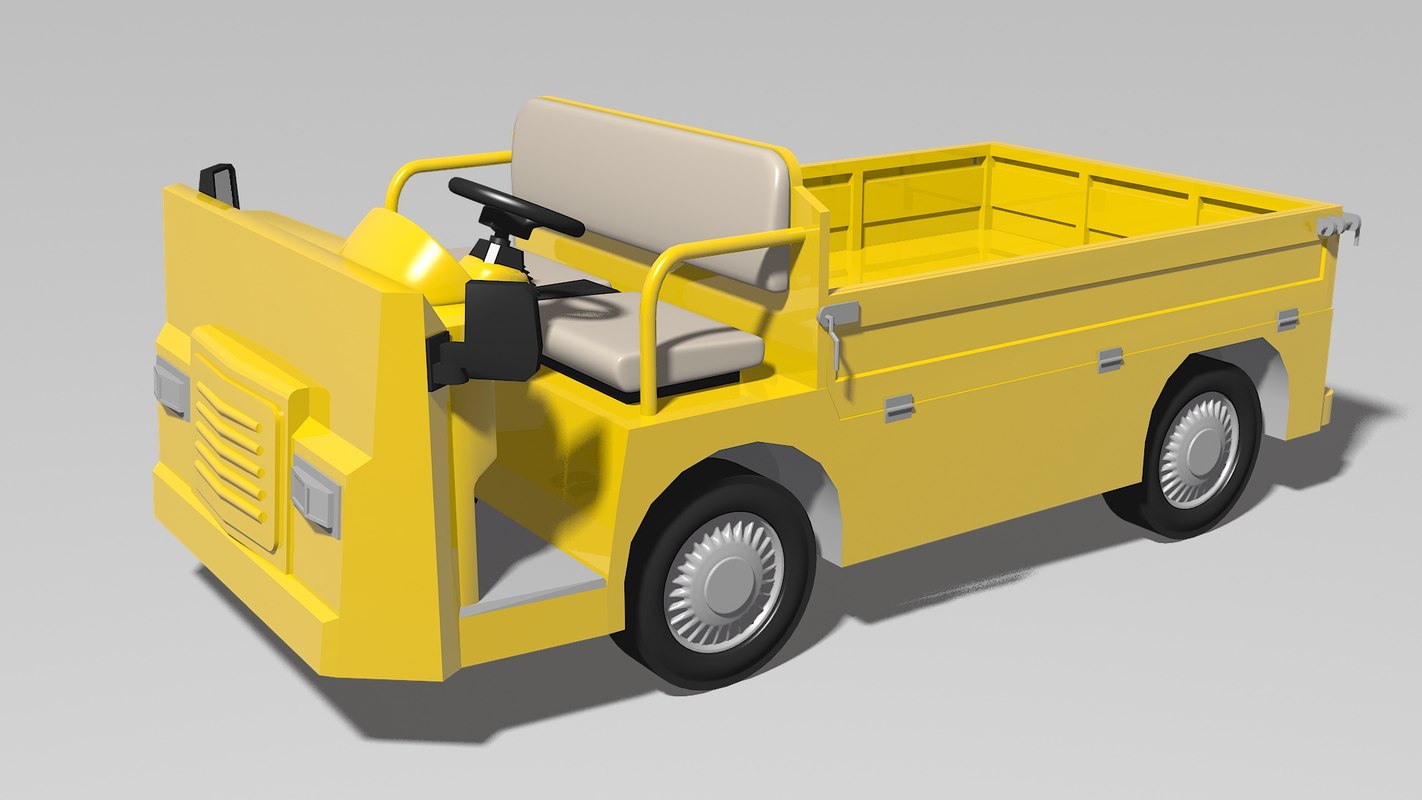 Electric industrial vehicle model TurboSquid 1439133