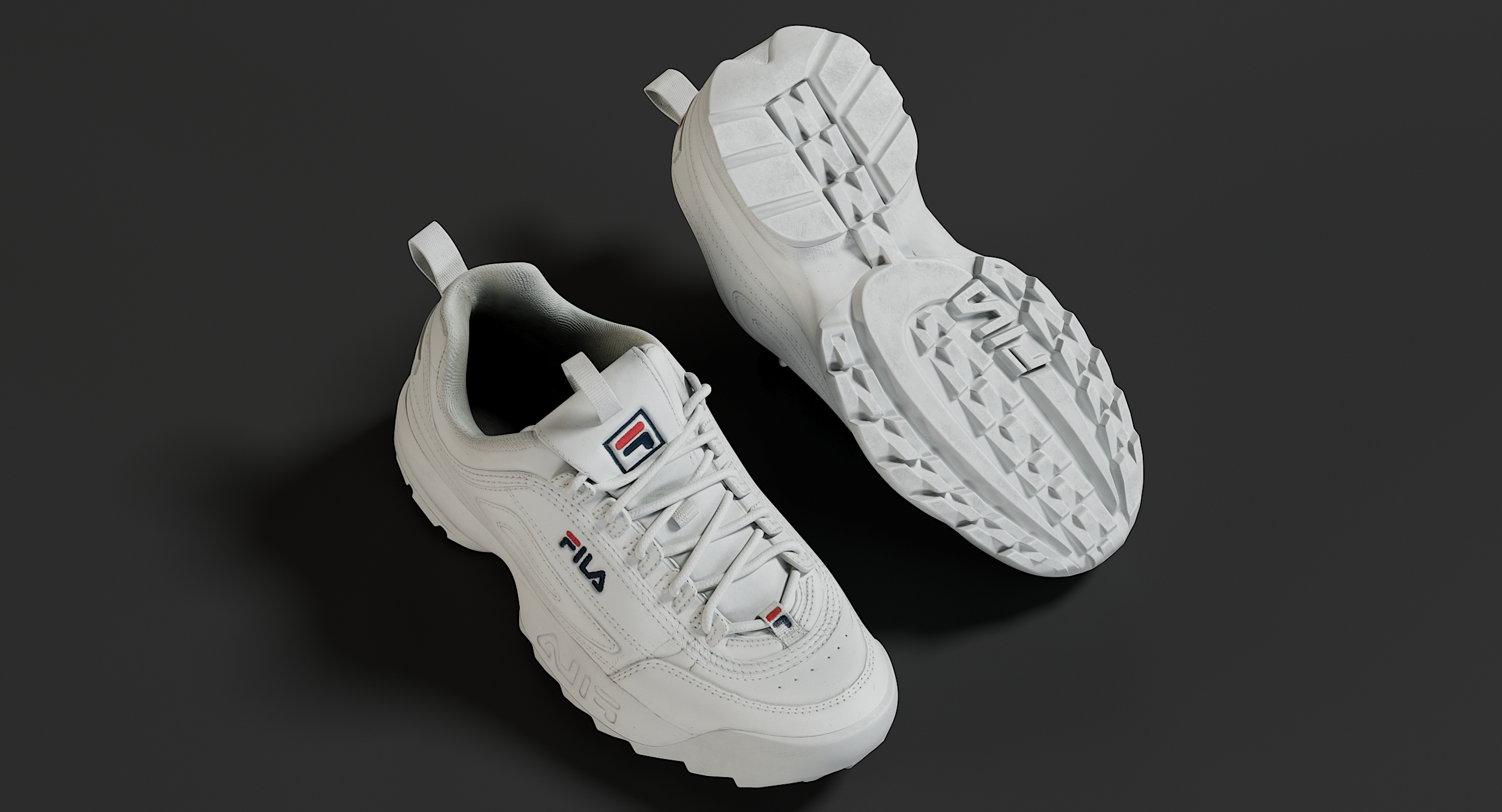 3D realistic sneakers fila model - TurboSquid 1439160