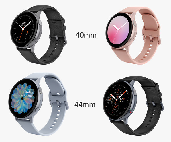 modelo 3d Samsung Galaxy Watch Active 2 Set - TurboSquid 1439213