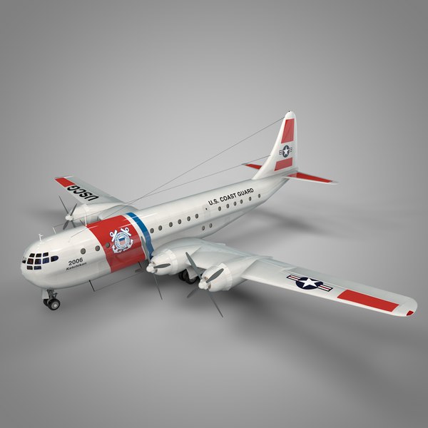 Boeing 377 Stratocruiser Coast Guard 3d Model Turbosquid 1439262